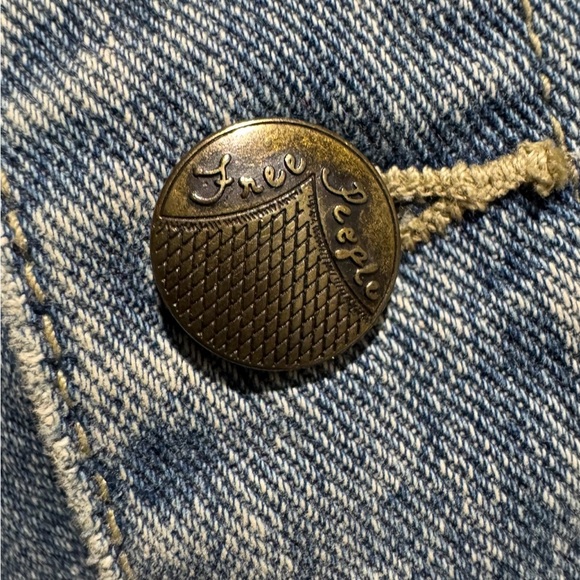 Free People Blue Denim Jacket - Picture 6 of 7